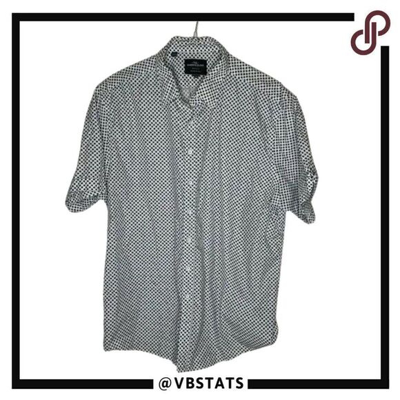 Rodd & Gunn White Blue/Brown Short Sleeve Button Down in Size 3XL - Picture 1 of 7
